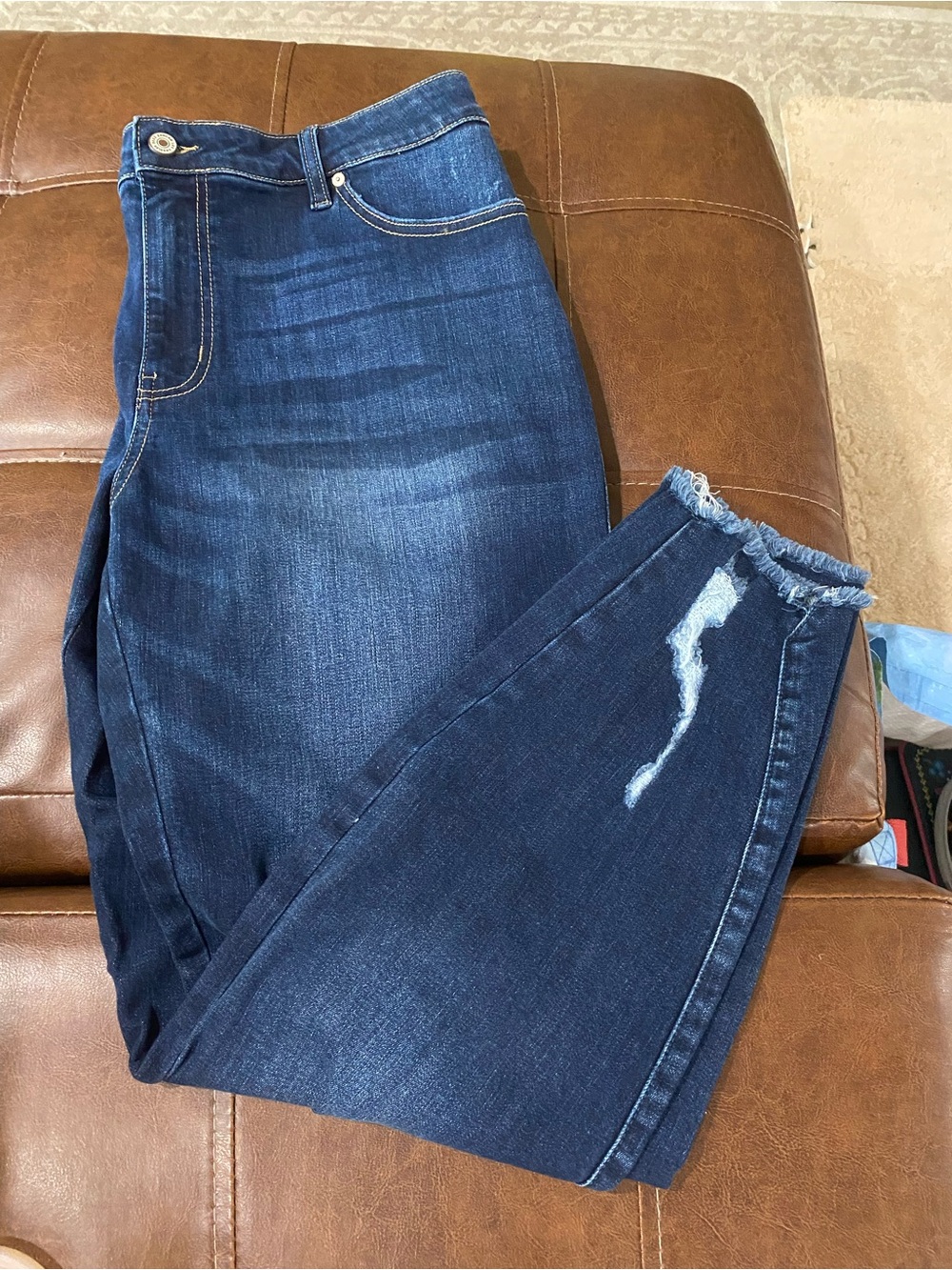 KanCan Two-Tone Light and Dark Wash Jeans